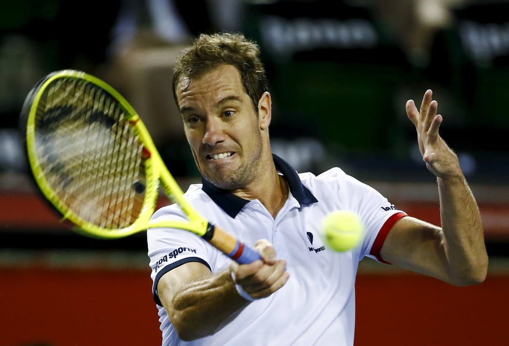Gasquet reussit la passe de trois a montpellier