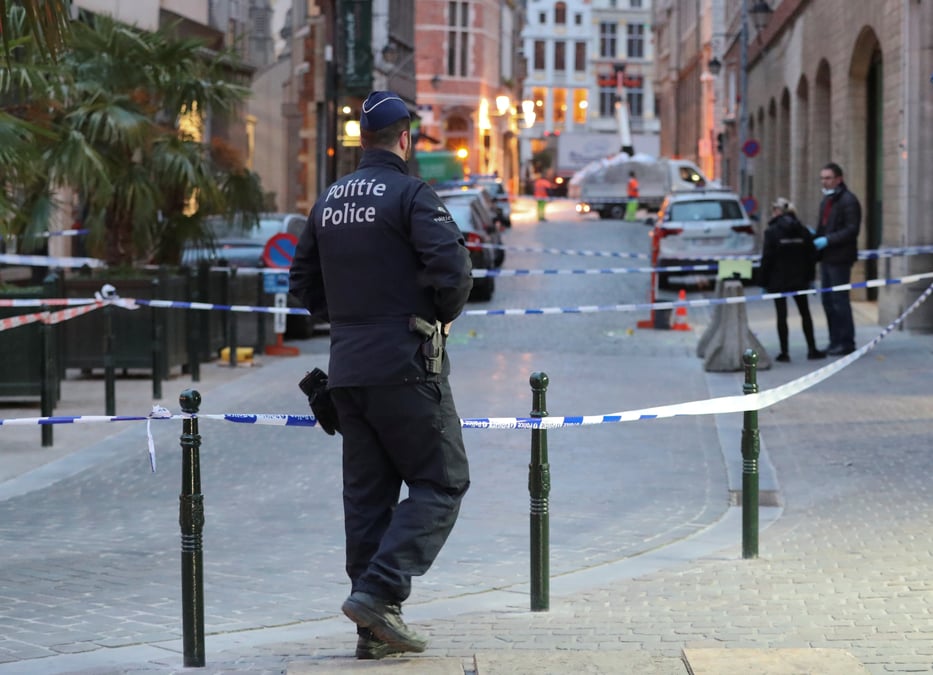 Un policier belge poignarde dans le centre de bruxelles