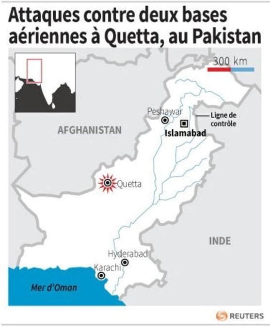 Dix taliban tués pendant l'attaque d'aéroports au Pakistan