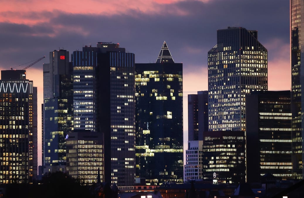 Le quartier d'affaires de francfort