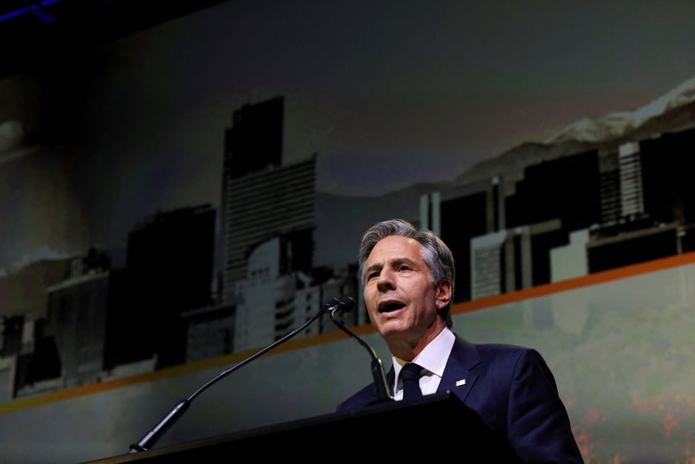 Photo d'archives du secretaire d'etat americain blinken au sommet des villes des ameriques a denver