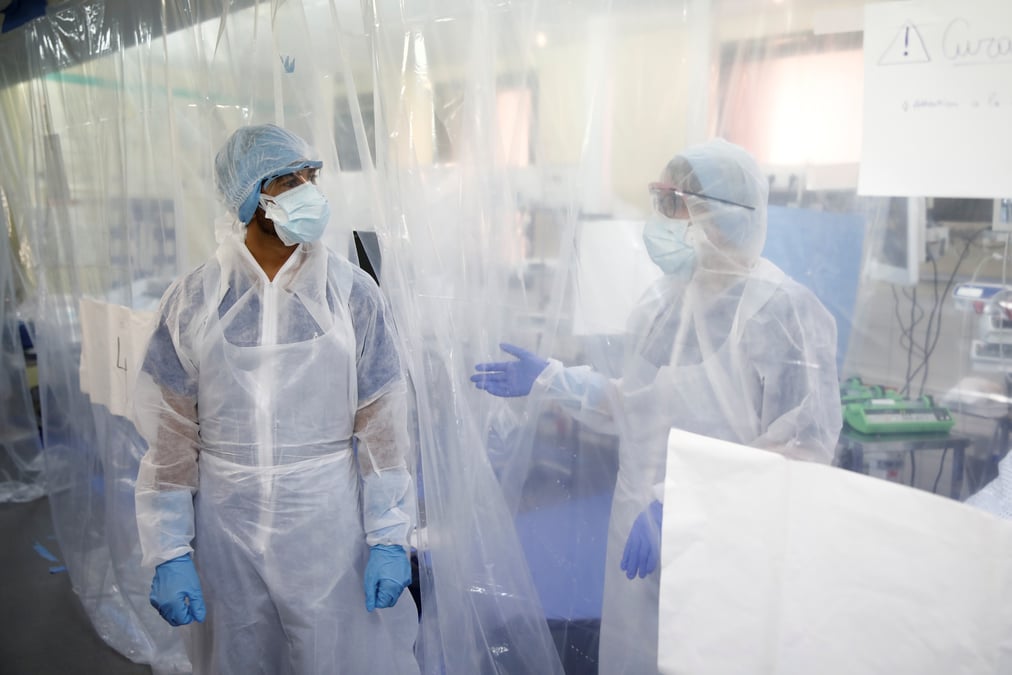 La france a enregistre 1.438 nouveaux deces, moins de patients en reanimation