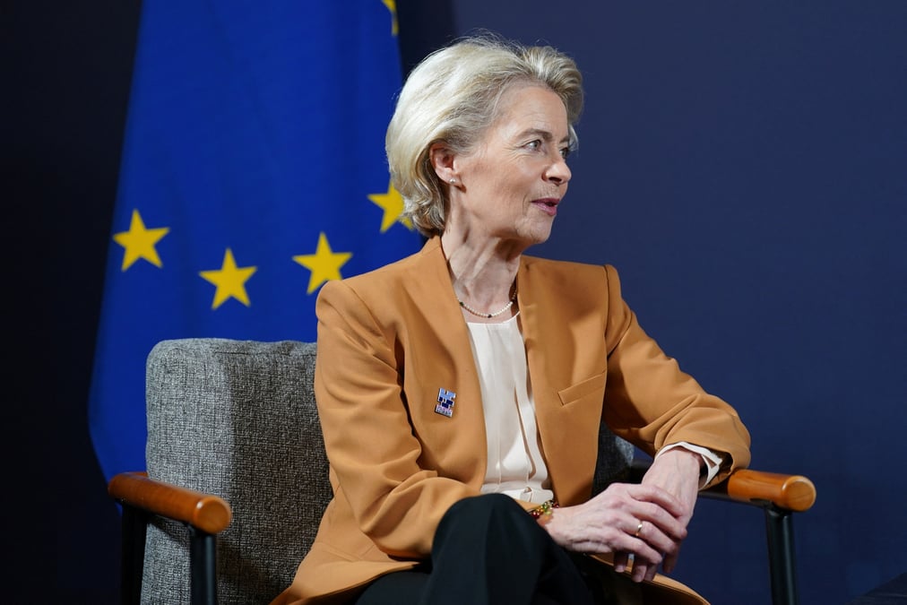La presidente de la commission europeenne ursula von der leyen