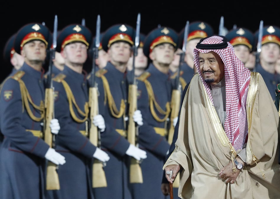 Premiere visite en russie d'un monarque saoudien