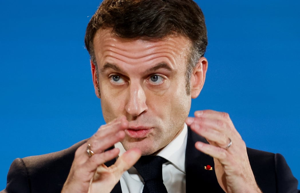 Le president francais emmanuel macron