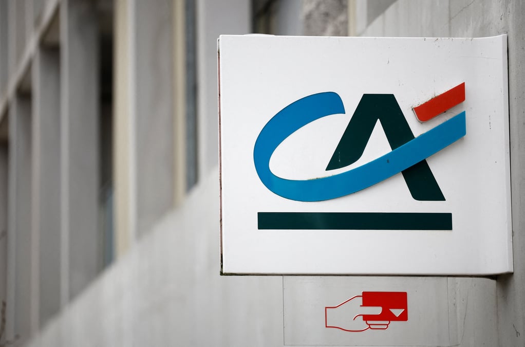 Un logo de credit agricole