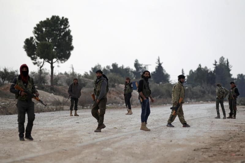 L'etat islamique encercle a al bab, dans le nord de la syrie