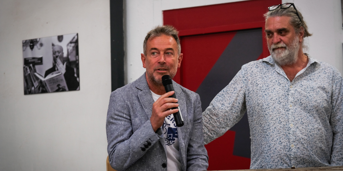 Louis Cacciuttolo, le fondateur de VRrOOm, aux côtés de Pierre Rocca, cofondateur de l'Idem, le 23 mai 2022.