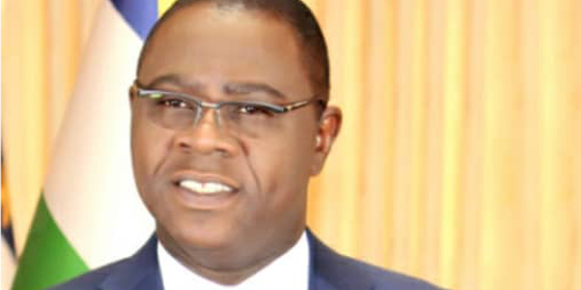 Henri-Marie Dondra, ministre des Finances et du budget de la République centrafricaine (RCA).