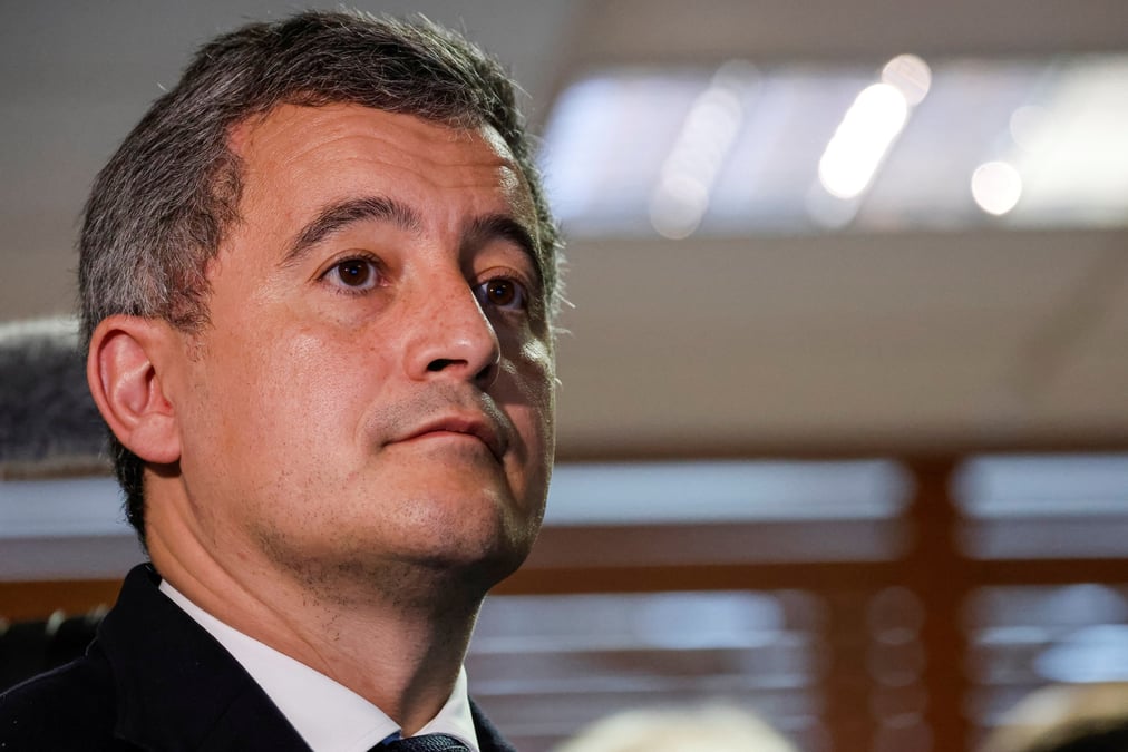Le ministre francais de l'interieur gerald darmanin