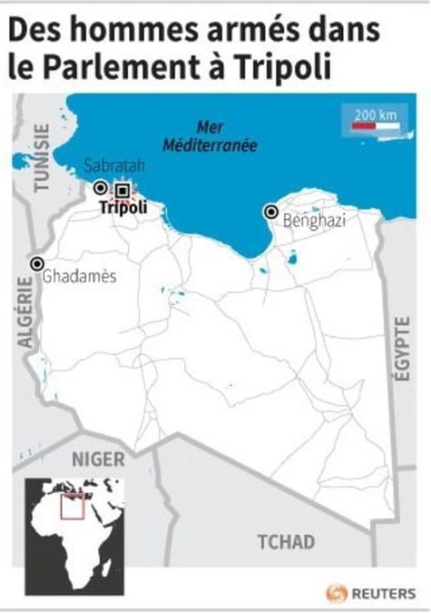 Des hommes armés envahissent le Parlement libyen à Tripoli