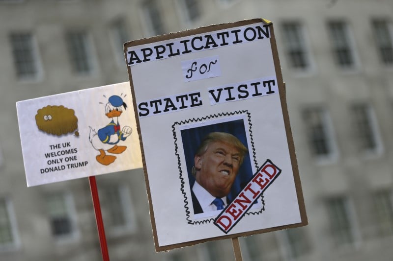 Visite de trump au royaume-uni vers juin, dit la police