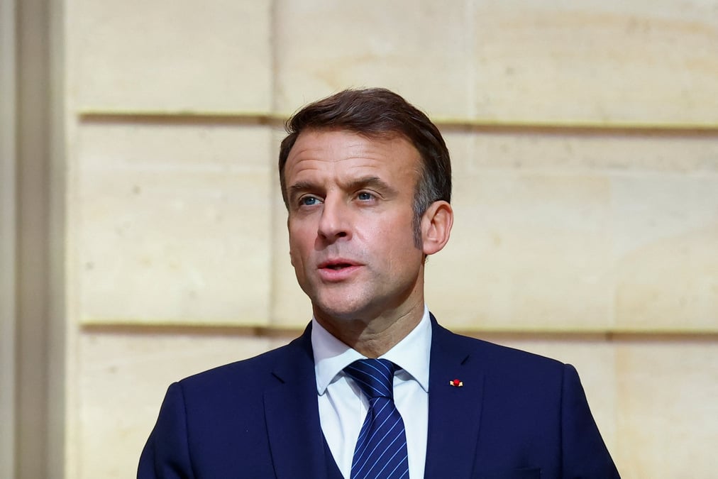 Le secretaire general de l'otan, m. rutte, rencontre le president francais, m. macron, a paris