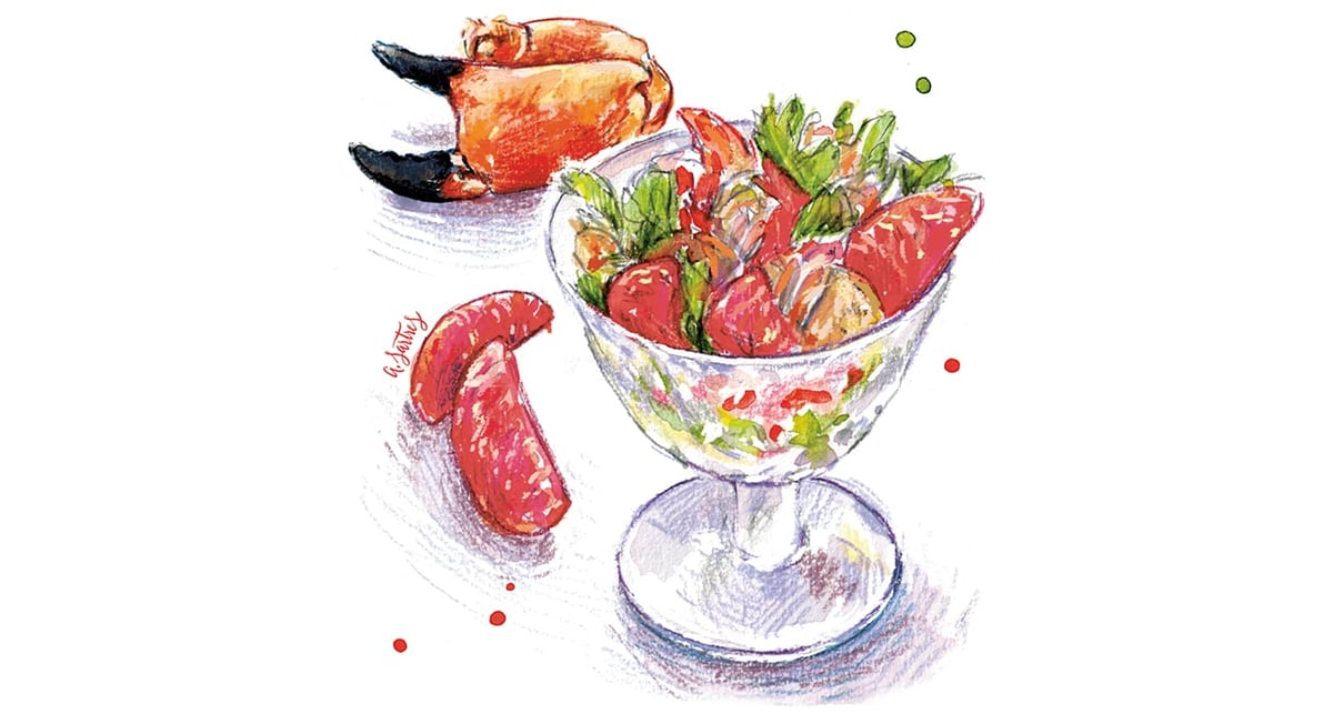 Cette semaine, laissez-vous tentez par une salade de tourteau aux agrumes.