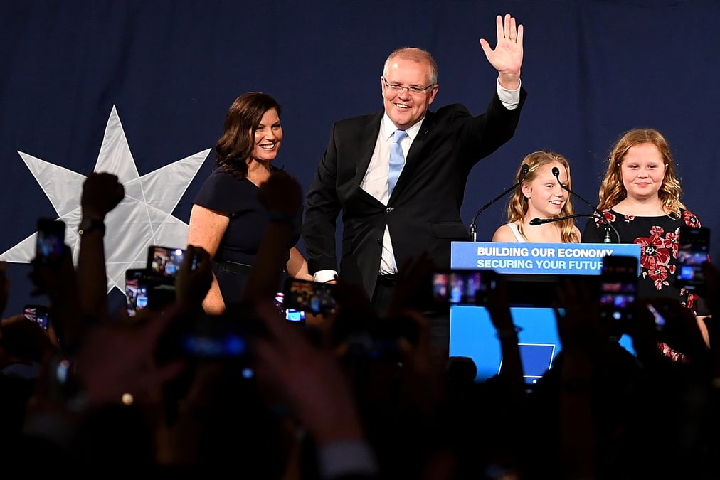 Australie: la coalition au pouvoir celebre une victoire "miraculeuse"