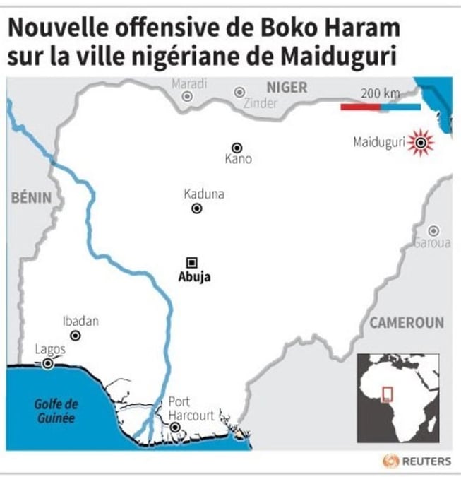 Nouvelle offensive de boko haram sur la ville nigeriane de maiduguri