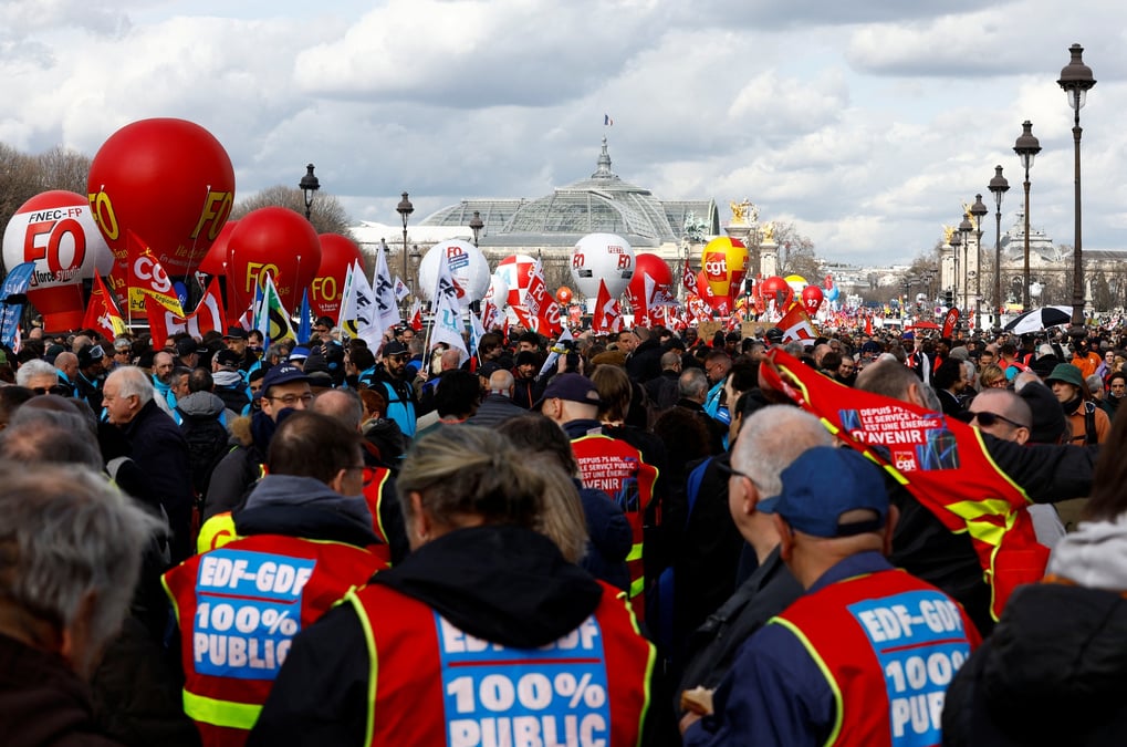 8e jour de grève, manifestation, Paris, réforme des retraites