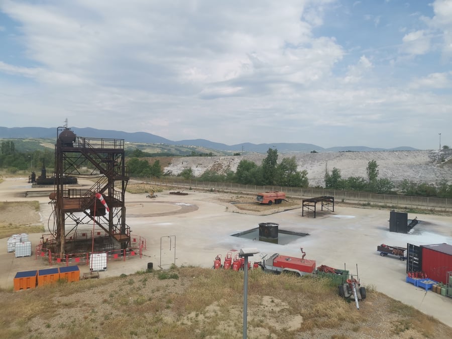 Gesip délivre des formations aux risques industriels sur son site de Roussillon (Isère).