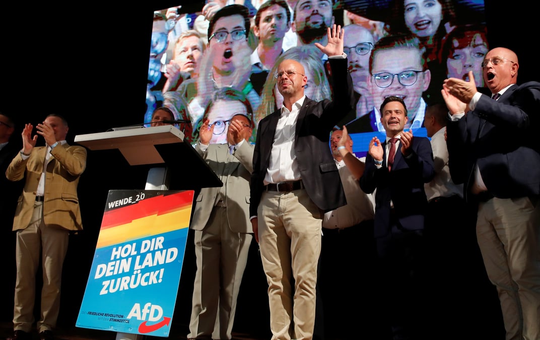 Poussee de l'afd lors des regionales dans l'est de l'allemagne