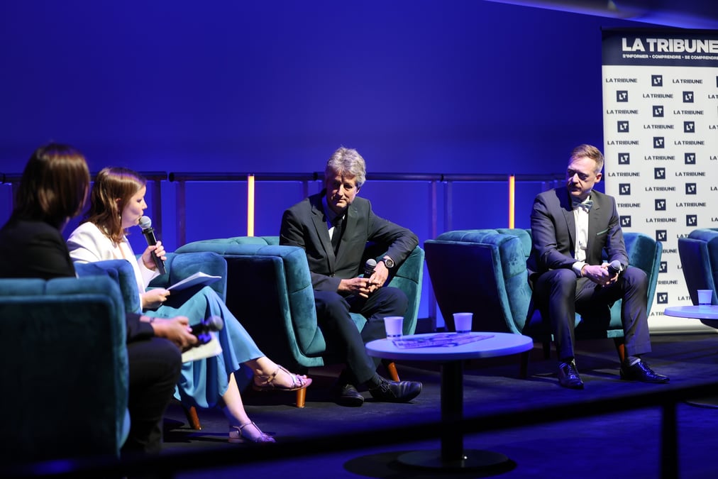 Jean-Pierre Diris (au centre), coordinateur interministériel Infrastructure de résilience et d’interconnexion sécurisée par satellite (Iris²) lors du Space Forum.
