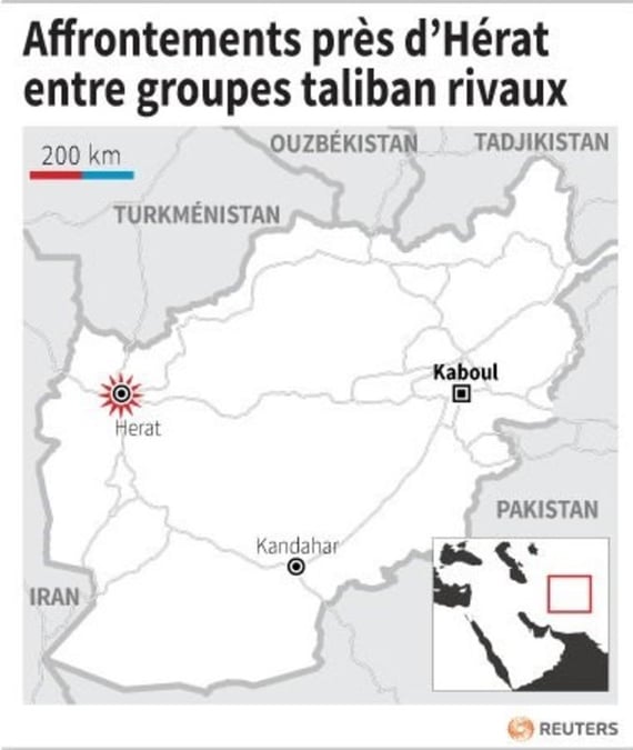Affrontements pres d’herat entre groupes taliban rivaux