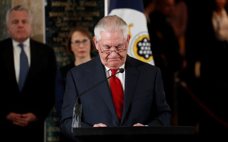 Tillerson s'inquiete de la "crise ethique" de la vie publique americaine