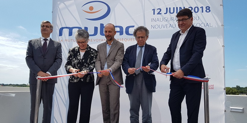 J.-P. Rico (Métropole), B. Saguy et A. Barboteu (Mutac), T. Baudet (Mutualité Française), M. Lévita (Métropole)