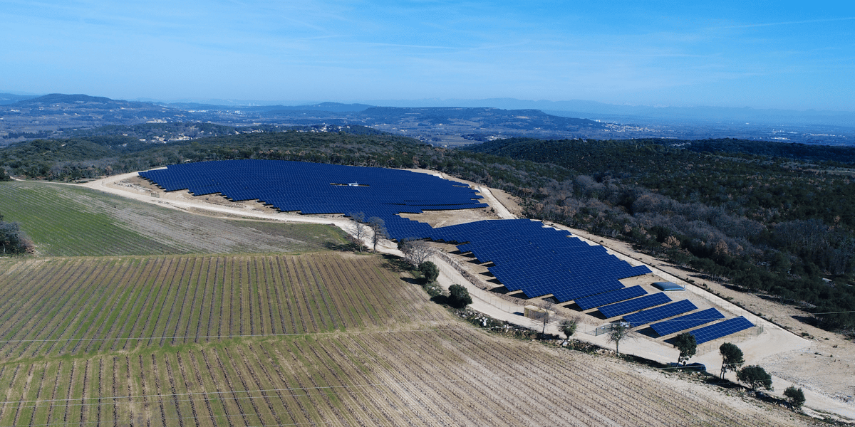 Centrale photovoltaïque Soleil de Gaujac, au nord de Nîmes, développée par VSB Energies Nouvelles.