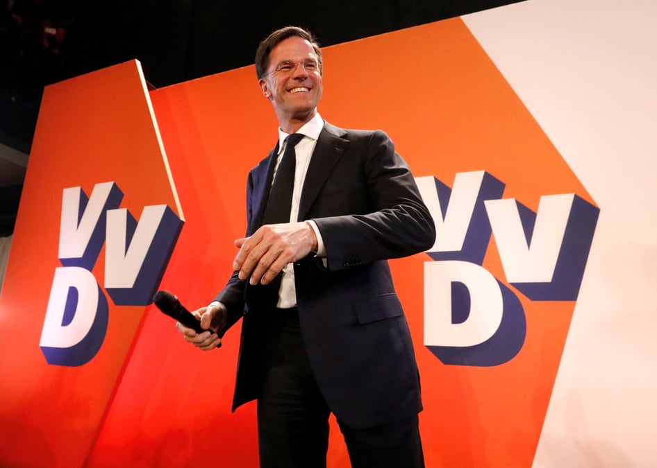 Victoire de la droite de mark rutte aux pays-bas