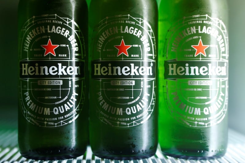Heineken abaisse sa prevision de croissance de la marge en 2018