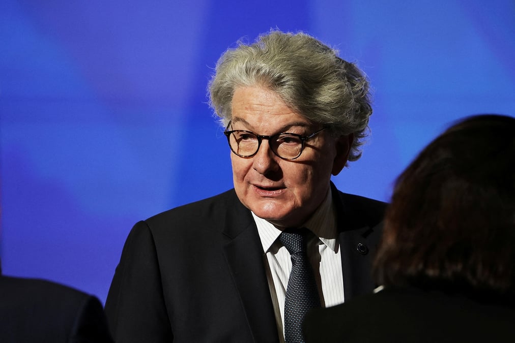 Thierry breton, commissaire europeen au marche interieur