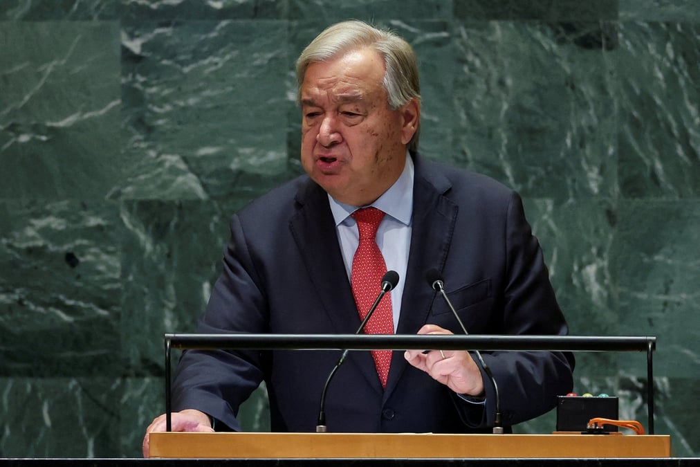 Le secretaire general des nations unies, antonio guterres