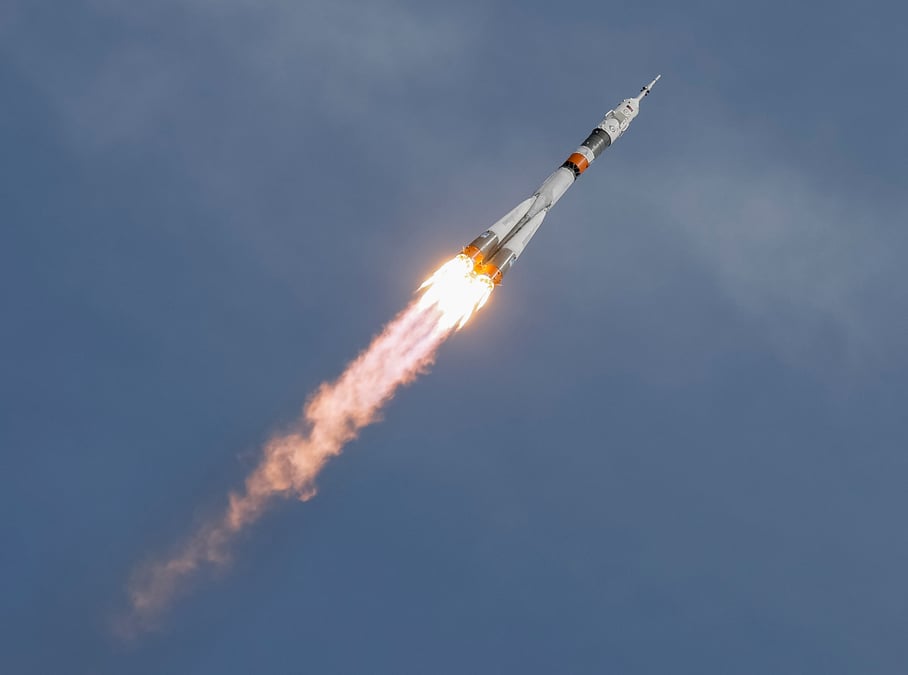 Un soyouz avec deux astronautes decolle a destination de l'iss