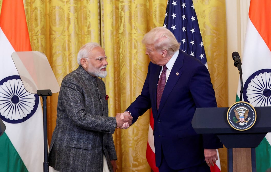 Donald Trump et Narendra Modi ont affiché leur proximité jeudi à la Maison Blanche.