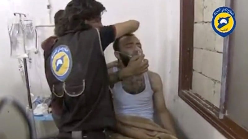 Possible attaque au gaz toxique en syrie