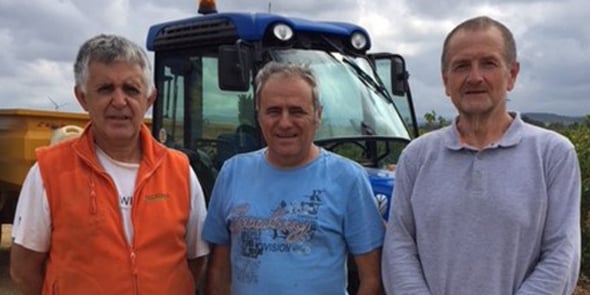 La SODEL dans l'Aude : Robert Broto, membre fondateur, Bruno Parolin, administrateur, et Daniel Sendrous, président.