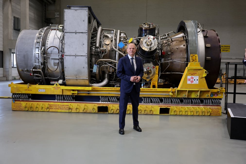 Russie: scholz affirme que la turbine bloquee en allemagne pour nord stream 1 fonctionne
