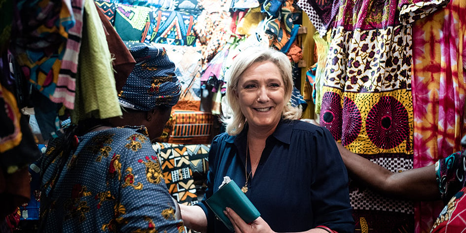 Marine Le Pen entend réinvestir le terrain international et les déplacements extra-européens.