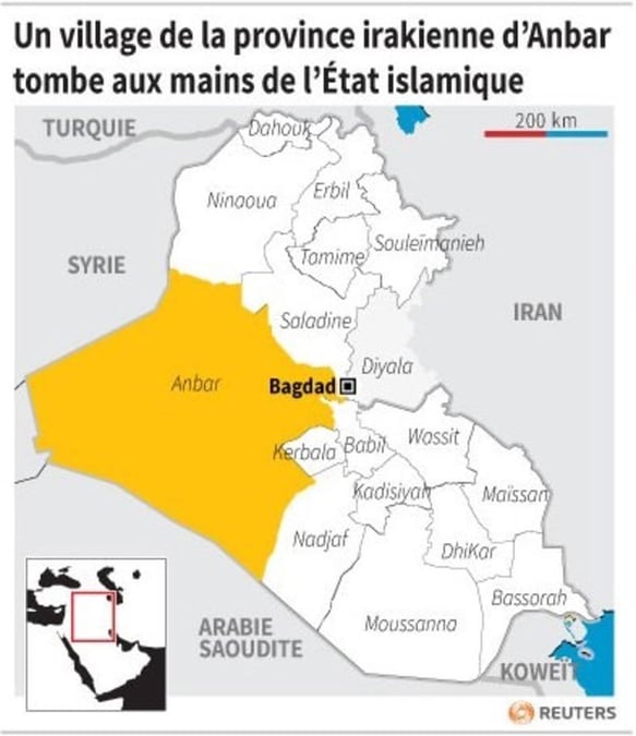 L'EI s'empare d'un village de la province irakienne d'Anbar