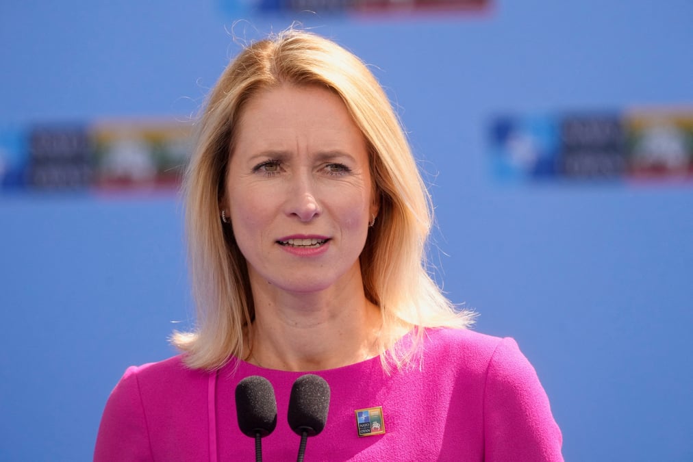 La premiere ministre estonienne kaja kallas au sommet de l'otan a vilnius