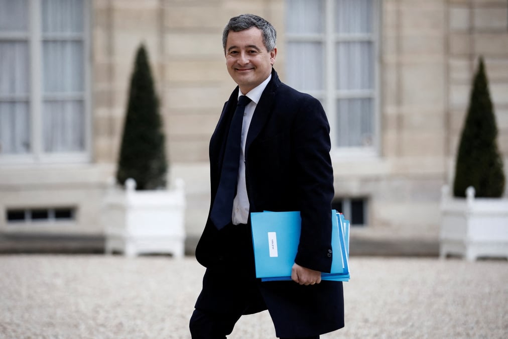 Le ministre francais de l'interieur gerald darmanin