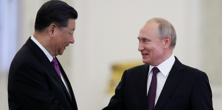 Xi Jinping Vladimir Poutine