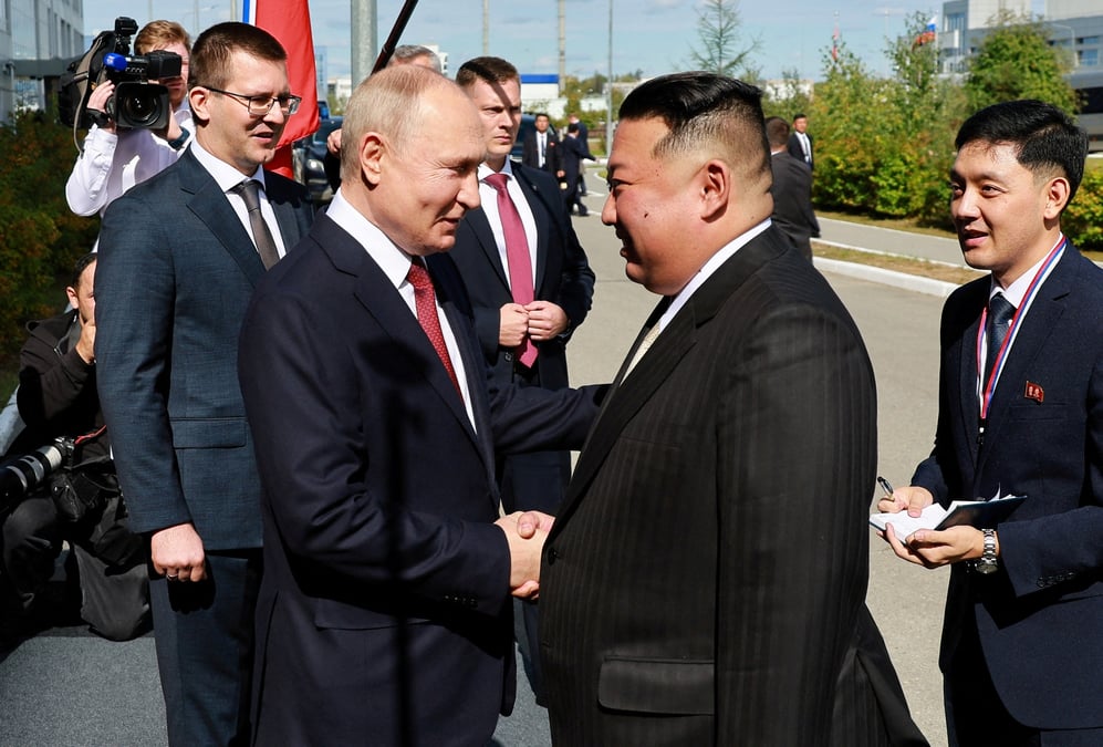 Le president russe et le dirigeant nord-coreen dans la region de l'amour