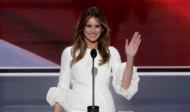 Meania trump reprend les mots de michelle obama