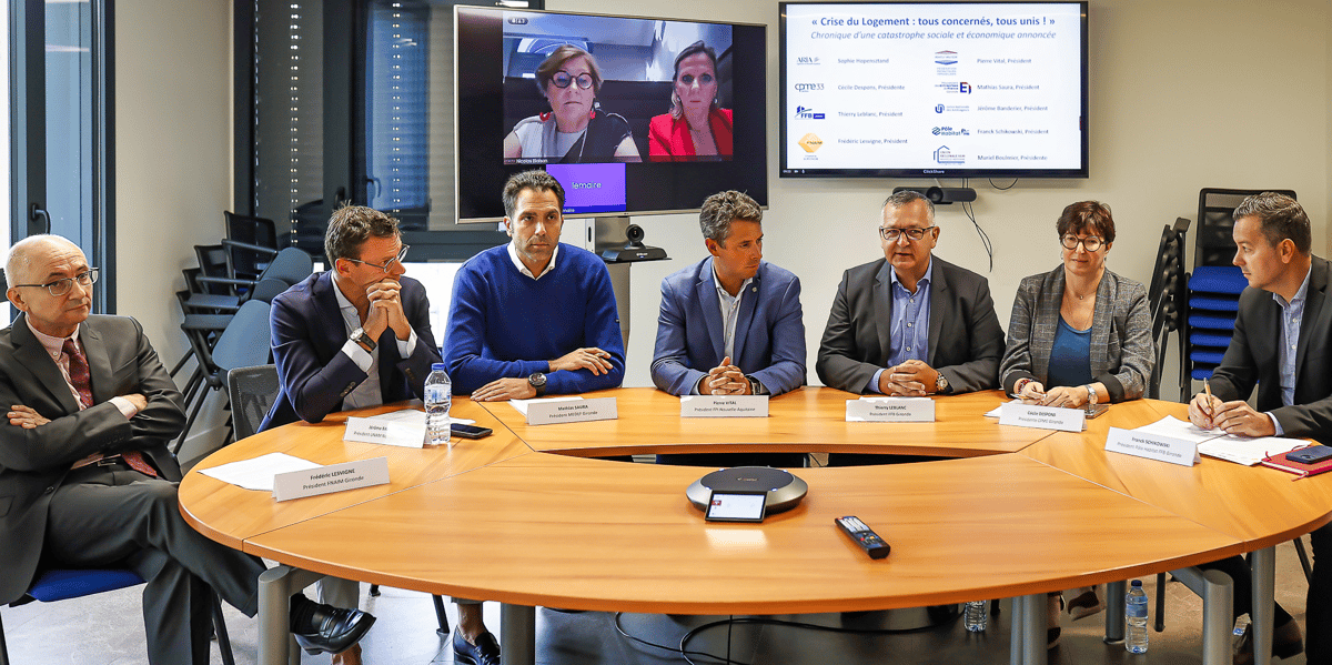 Neuf organisations professionnelles et patronales girondines ont pris la parole ce mercredi 4 octobre pour alerte sur la crise du logement neuf.