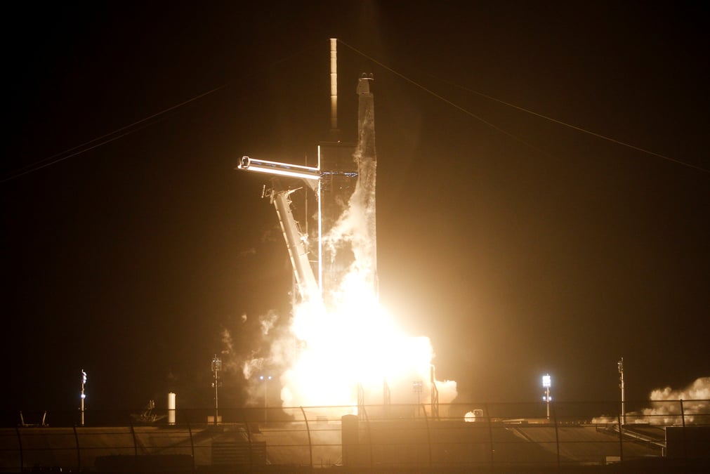 La mission crew-3 de la nasa s'est envolee vers l'iss