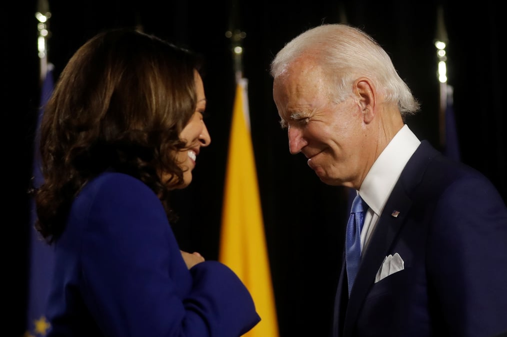 Usa 2020: premier meeting en commun pour biden et harris