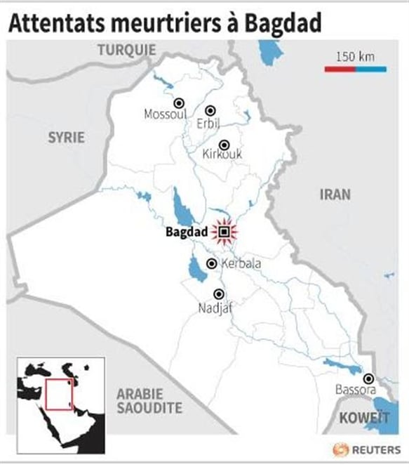 Des attentats font 19 morts à Bagdad
