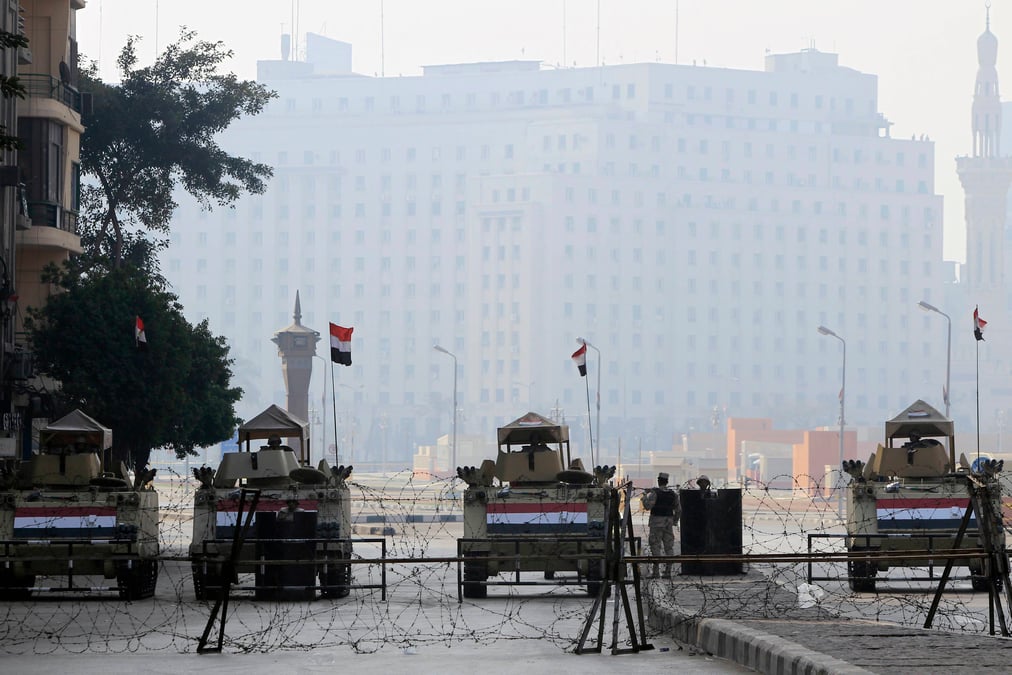 Quatrieme anniversaire du soulevement en egypte