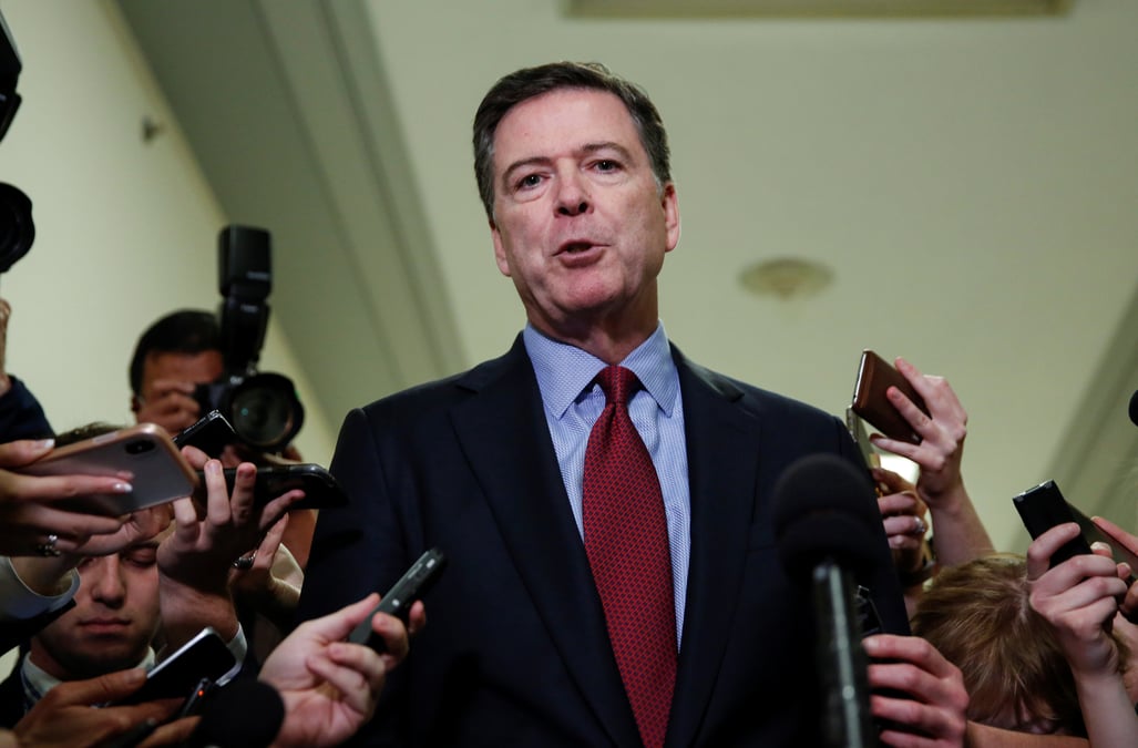 Usa: comey a nouveau entendu par la chambre des representants le 17 decembre